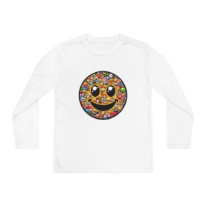 Smiley Emoji Youth Long Sleeve Competitor Tee